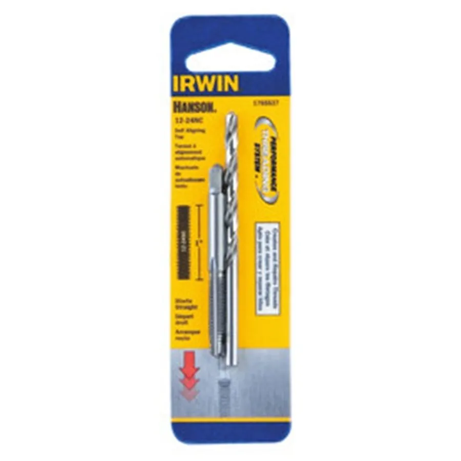 Режущий инструмент Irwin 1765537 Hanson Self Aligning 12-24 Tap & Drill Bit Set — фото лота 1