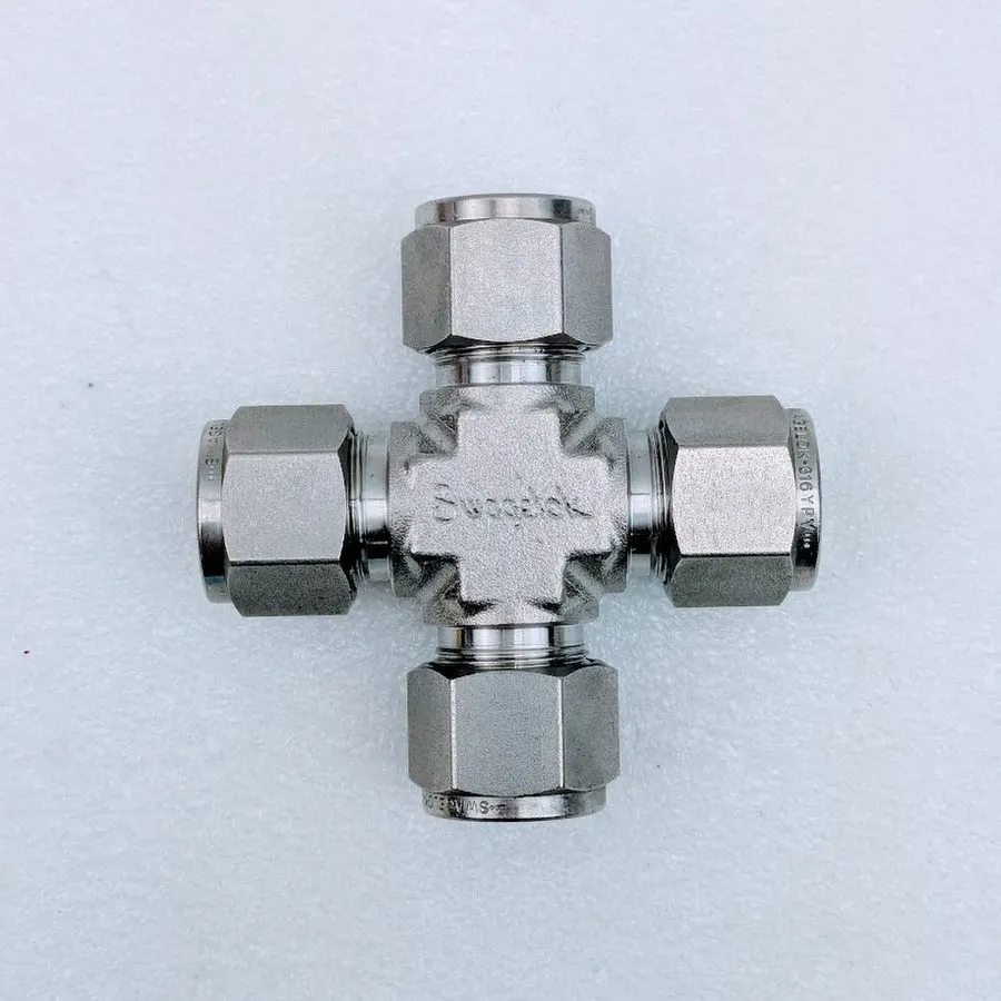 Фитинг Swagelok 1/2" Stainless Steel Union Cross Tube Fitting (SS-810-4)