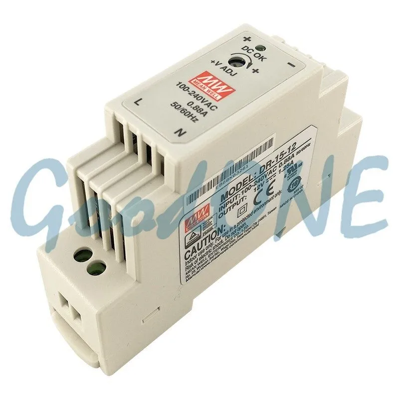 Блок питания Mean Well HDR-15-12 Power Supply 15W 12V 1.25A DIN Rail Olympian LE