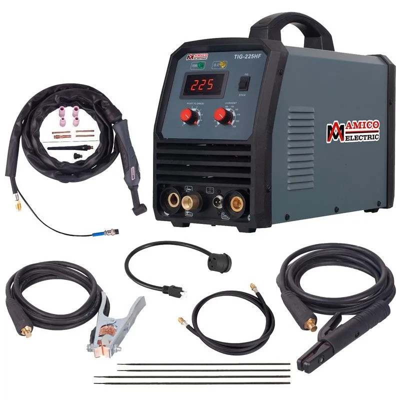 Сварочный аппарат Amico TIG-225HF, 225 Amp TIG/ARC/Stick Combo Welder, 100% Star