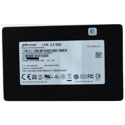SSD-накопитель Micron 1100 2TB 2.5" SATA III Solid State Drive SSD MTFDDAK2T0TBN