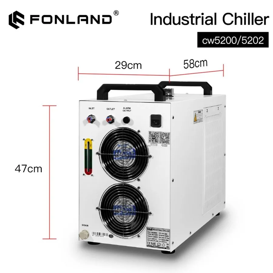 Чиллер CW5200 Distilled Water Chiller PCB Cooling Unit Industrial Water Chiller 