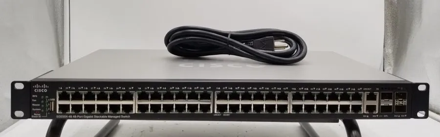 Коммутатор Cisco SG550X-48 48-Port Gigabit Stackable Managed Switch — фото лота 1