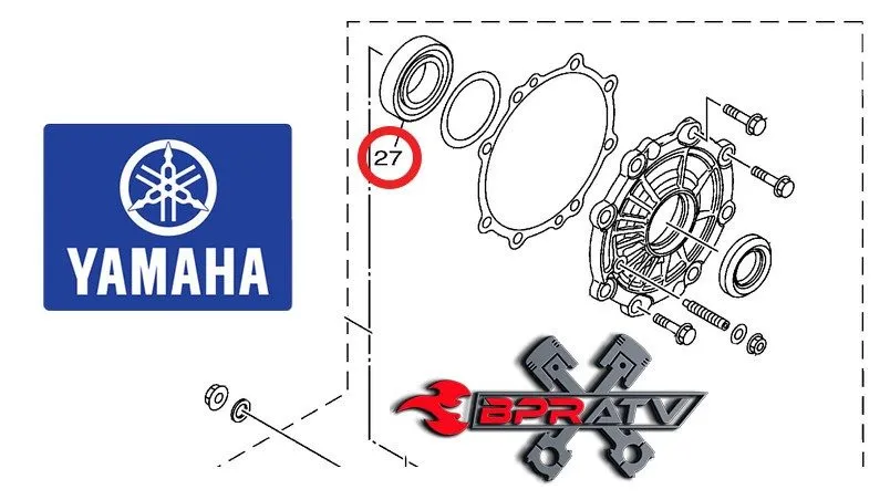 Подшипник Yamaha Viking VI YXC700 EPS Upgrade 1XD-E1429-00-00 Drive Shaft Bearin — фото лота 1