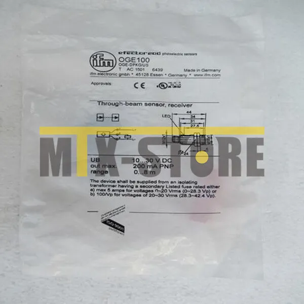 Датчик приближения IFM OGE100 Proximity Switch Sensor 10~30VAC/DC 10Hz