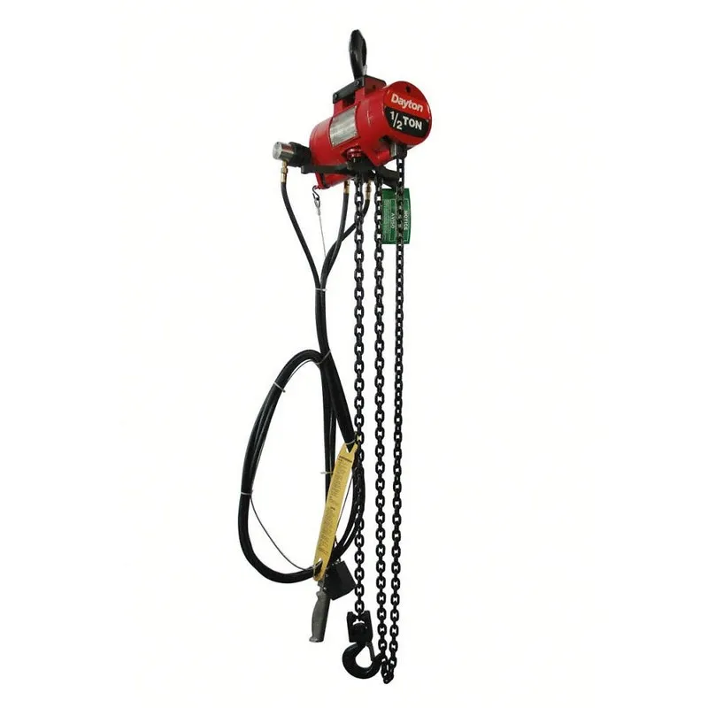 Таль DAYTON 816YH9 Air Chain Hoist,Cap. 1,000 lb,15 ft