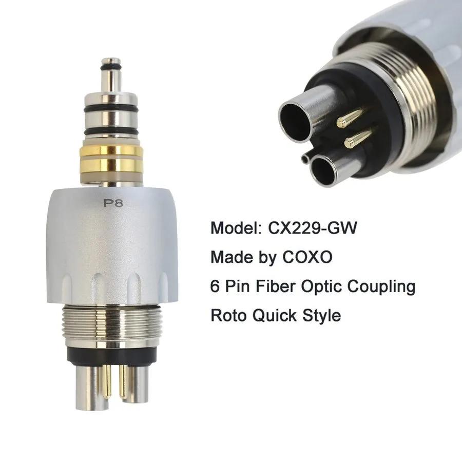 Стоматологический наконечник COXO Dental Handpiece Fiber Optic High Speed Turbin — фото лота 3