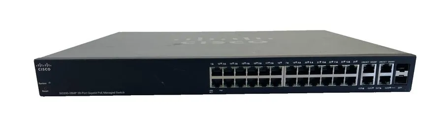 Коммутатор Cisco SG300-28MP 28-Port Gigabit Managed PoE+ Switch, 375W