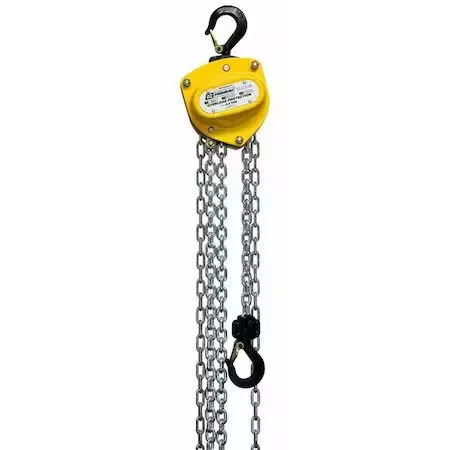 Таль Oz Lifting Products Oz005-50Chop Manual Chain Hoist, 50 Ft Chain L, Yellow — фото лота 1