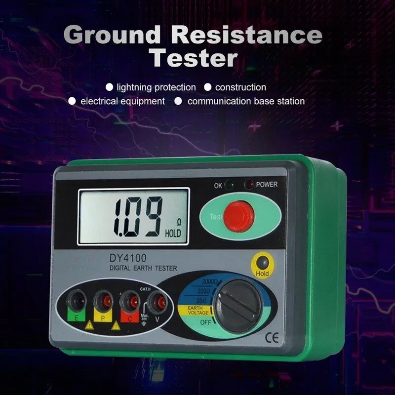 Тестер Higher Accuracy Resistance Tester Megger Meter 0-2000Ω Insulation Tester