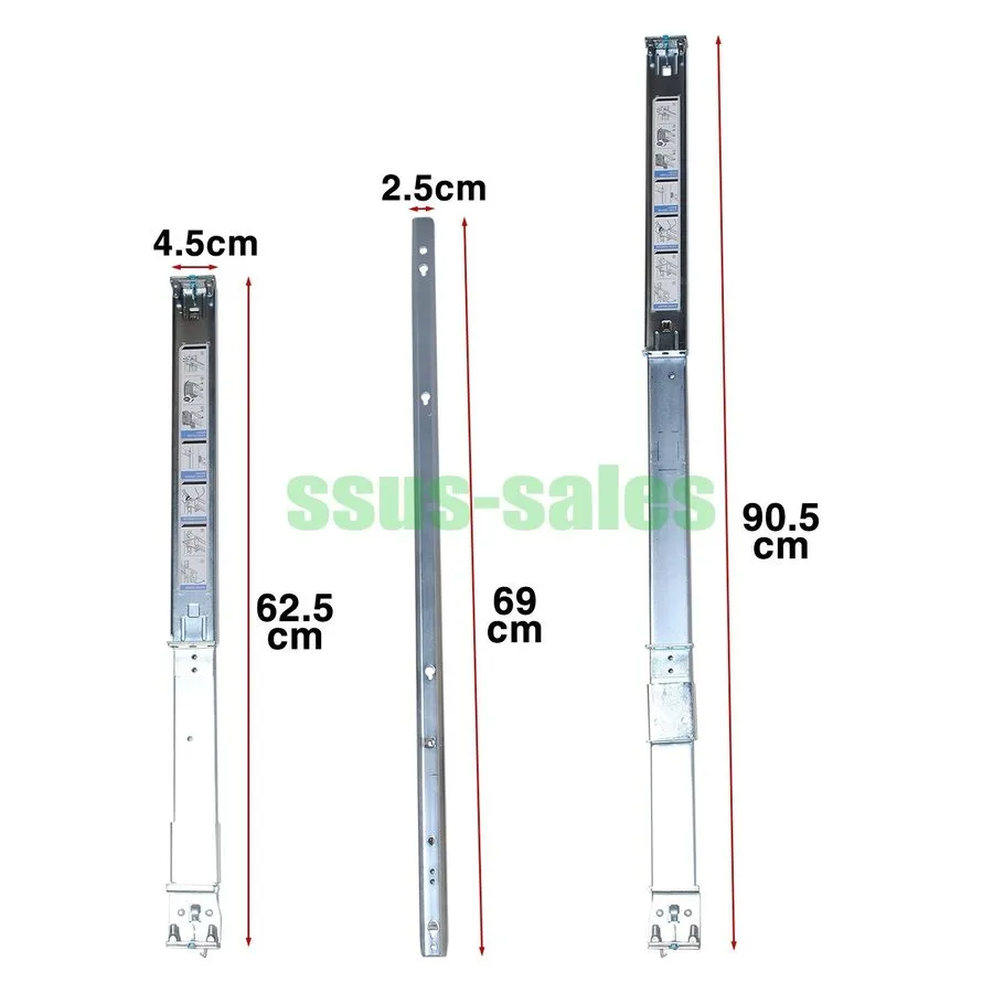 Комплект направляющих 1U y Rails Static Rail Kit 0MF3D9