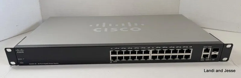 Коммутатор Cisco SG200-26 26-Port Gigabit POE Smart Switch Works