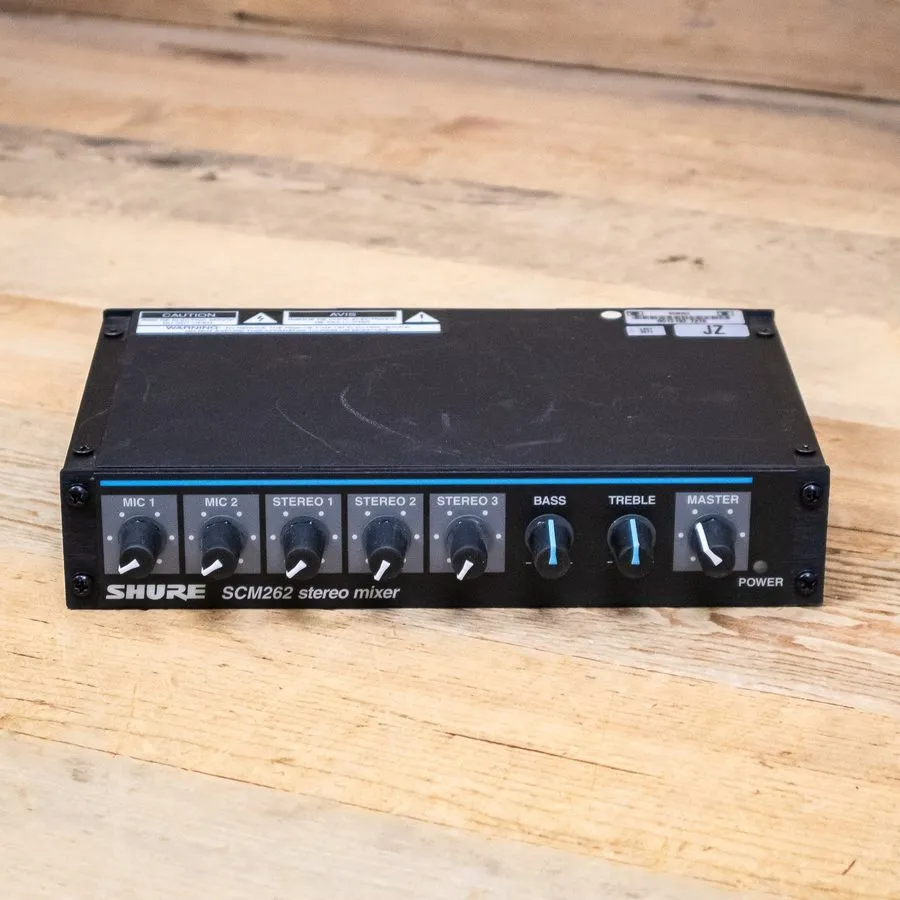 Микшерный пульт Shure SCM262 Microphone Mixer 2 SLIGHTLY DAMAGED KNOBS w5c