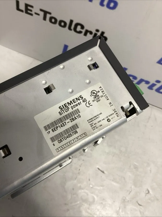 Блок питания 6EP1437-2BA10 Siemens SITOP Power supply output 24VDC/40A — фото лота 2