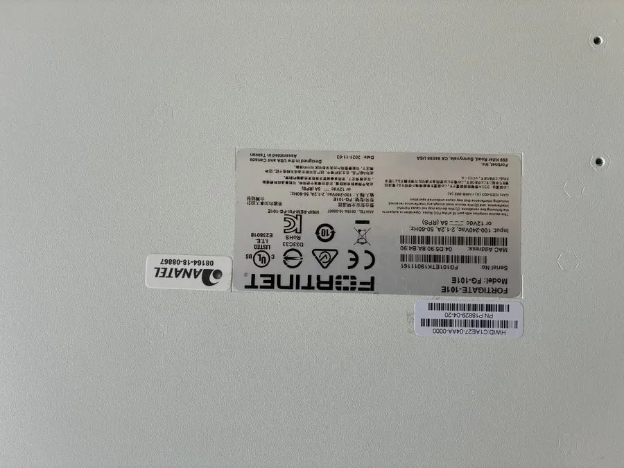 Межсетевой экран FORTINET FortiGate FG-101E Network Security Firewall Appliance 