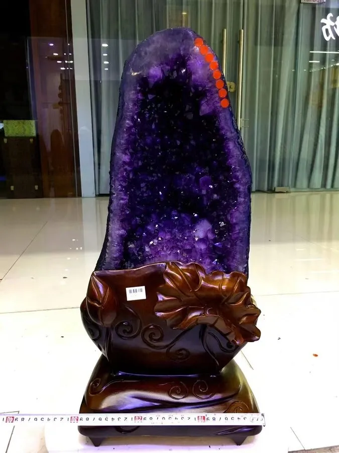 Лабораторный прибор 75.46LB TOP! Natural Uruguay Amethyst geode quartz crystal c