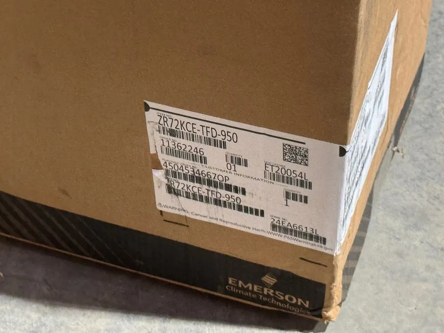 Компрессор Copeland 6 Ton 3 Ph A/C Compressor ZR72KC-TFD-230 ZR72KCE-TFD #A1-95