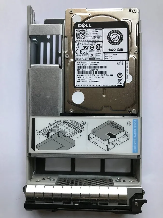Жёсткий диск Dell 600GB 15K 2.5 Enterprise Class SAS 12Gb/s HDD 512N AL13SXB60EN