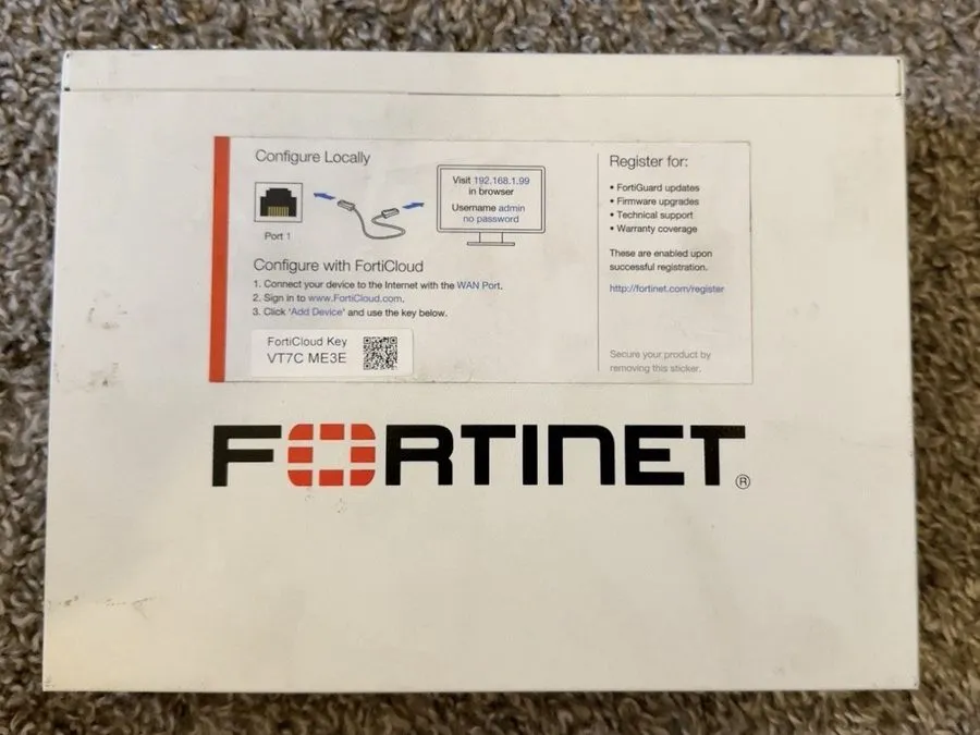 Межсетевой экран Fortinet FortiGate FG-60E Poe Firewall Network Security Applian — фото лота 1