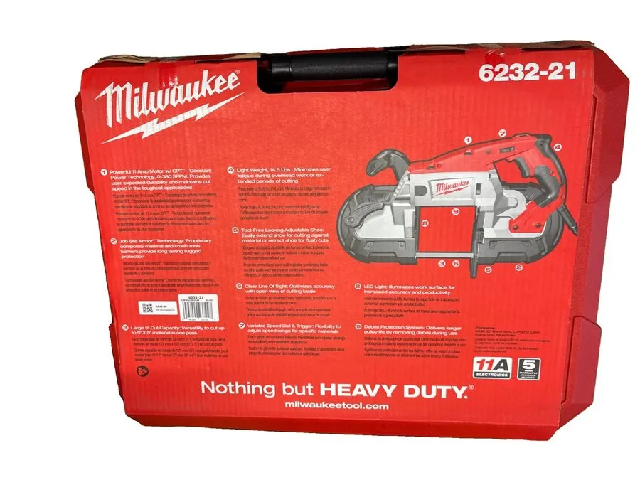 Оборудование ЧПУ Milwaukee 6232-21 120V AC Deep Cut Band Saw Sealed Fast
