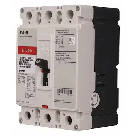 Автоматический выключатель EATON CUTLER HAMMER EHD3015 15A 3-POLE 480V F-FRAME C