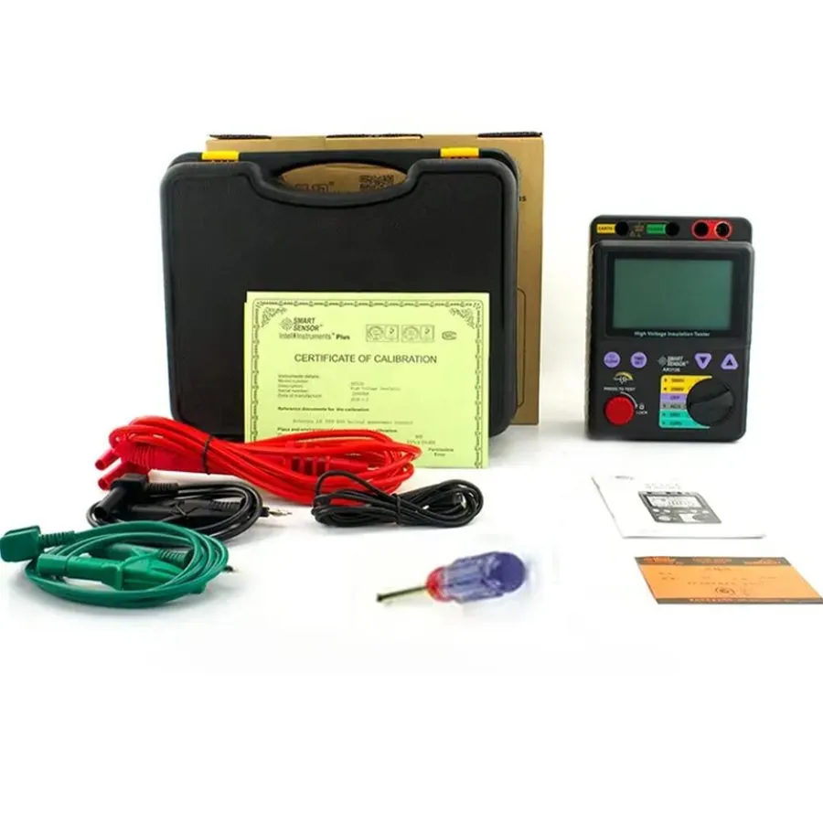 Тестер High Voltage Smart Sensor AR3126 Insulation Tester 500V/1000V/2500V/5000V — фото лота 1