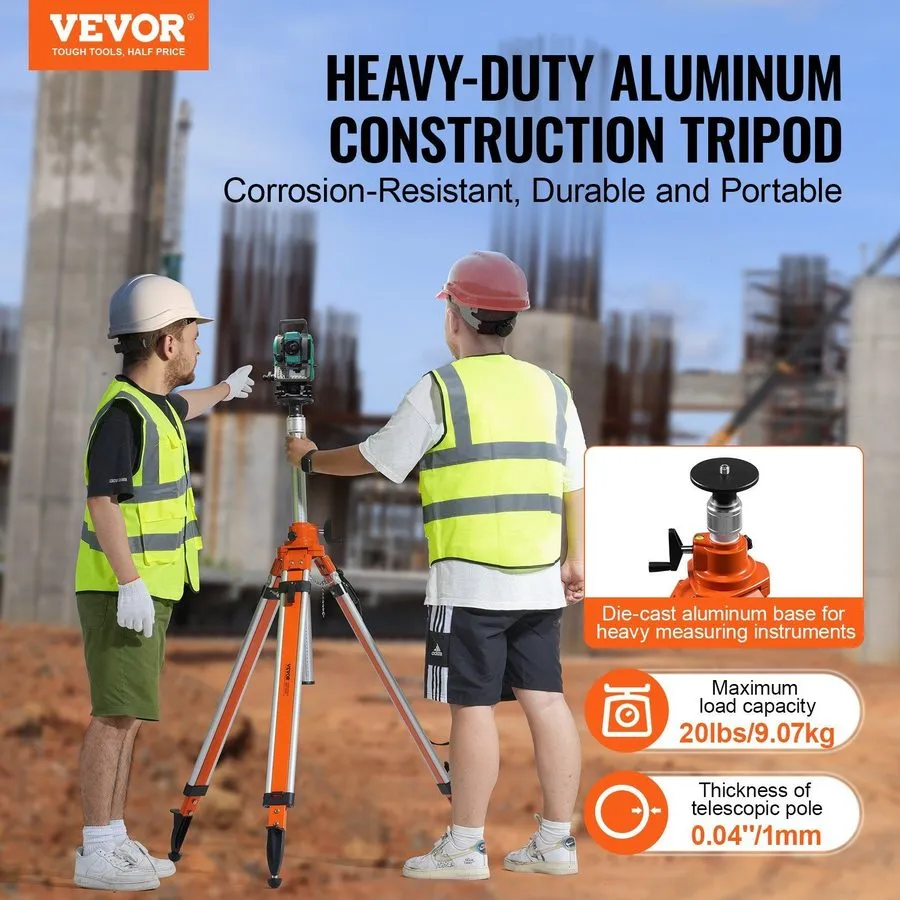 Оборудование видеонаблюдения Heavy-Duty Tripod 45.07-114.37in Height