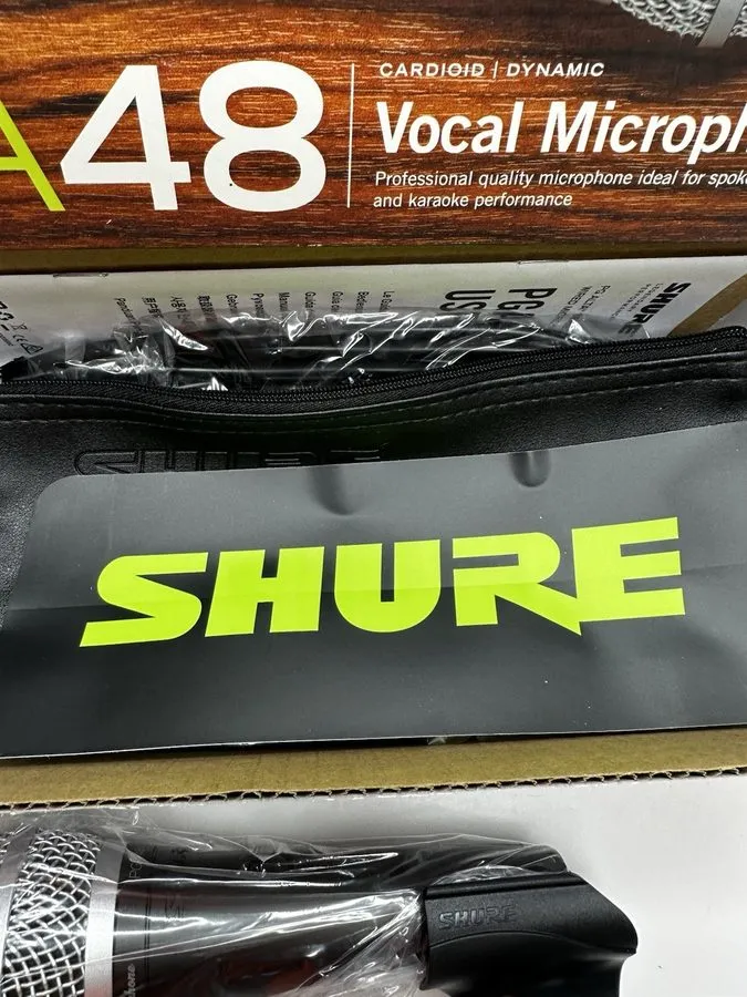 Микрофон Shure PGA48-XLR Cardioid Dynamic Vocal Microphone