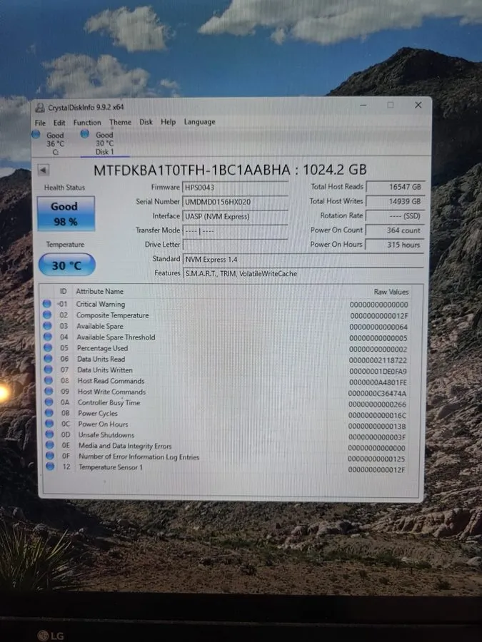 SSD-накопитель Micron 3400 1TB M.2 NVMe 2280 Gen4x4 SSD MTFDKBA1T0TFH
