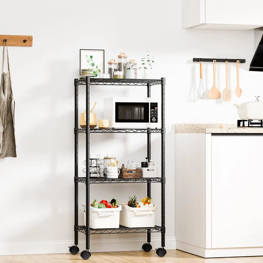 Стойка/шкаф 4-Tier Metal Wire Storage Shelves, Adjustable Standing Storage Rack