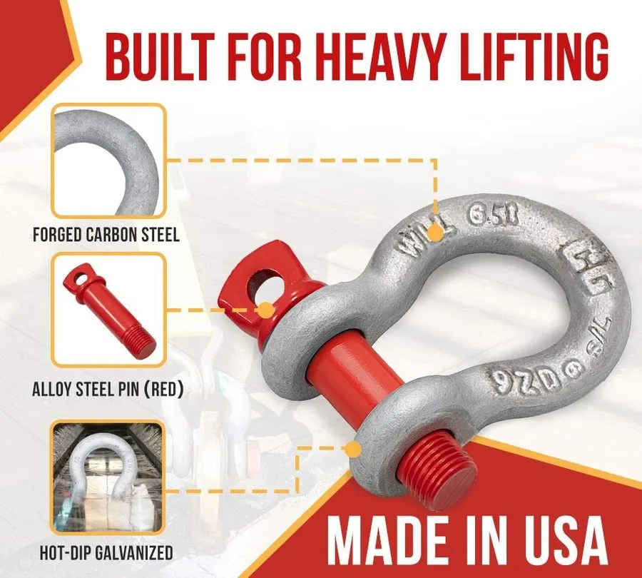 Такелажная скоба Crosby 7/8 in. Screw Pin Anchor Shackle 6-1/2 Ton 1018516 G-209