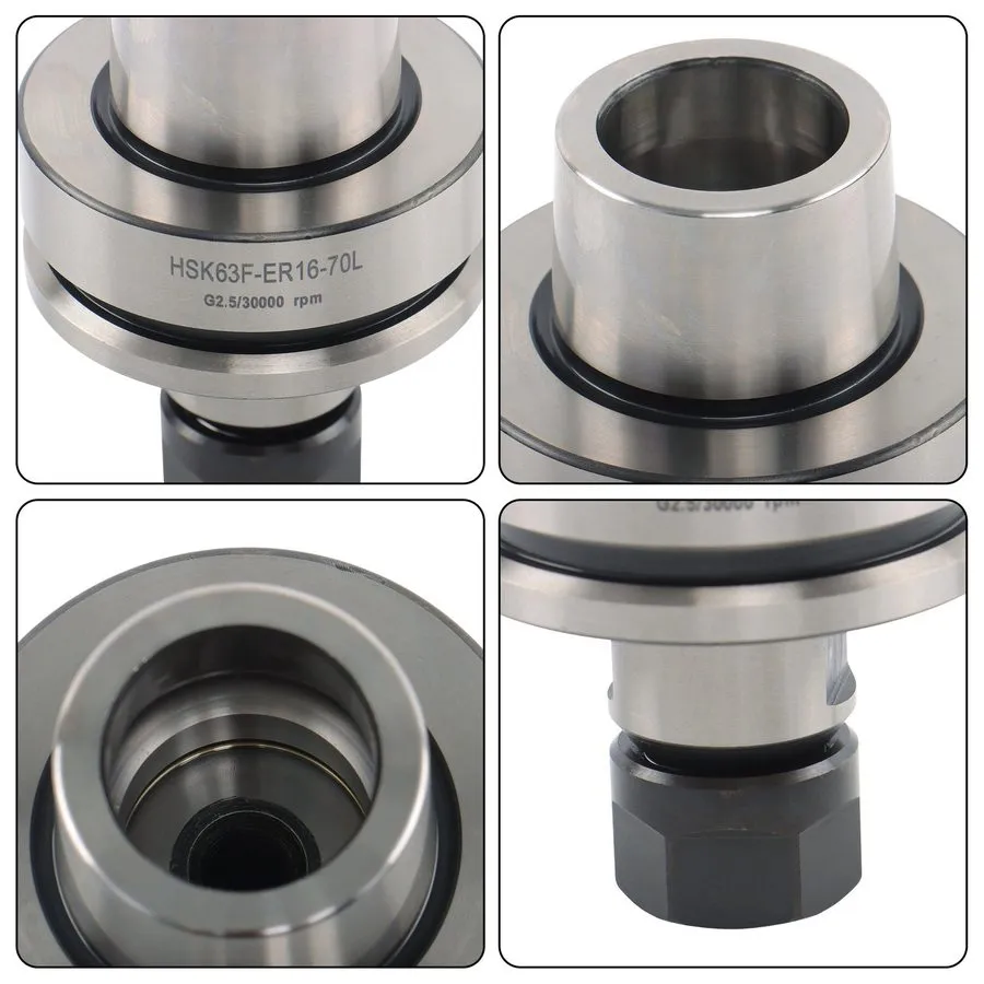 Патрон HSK63F-ER16A-70 Collet Chuck Tool Holder G2.5 30k RPM CNC Router HSK 63F — фото лота 2