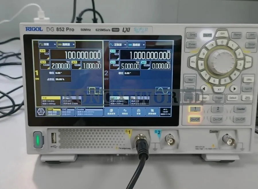 Генератор сигналов 7'' Touch Screen RIGOL DG852 Pro 50MHz Dual Channel Arbitrary