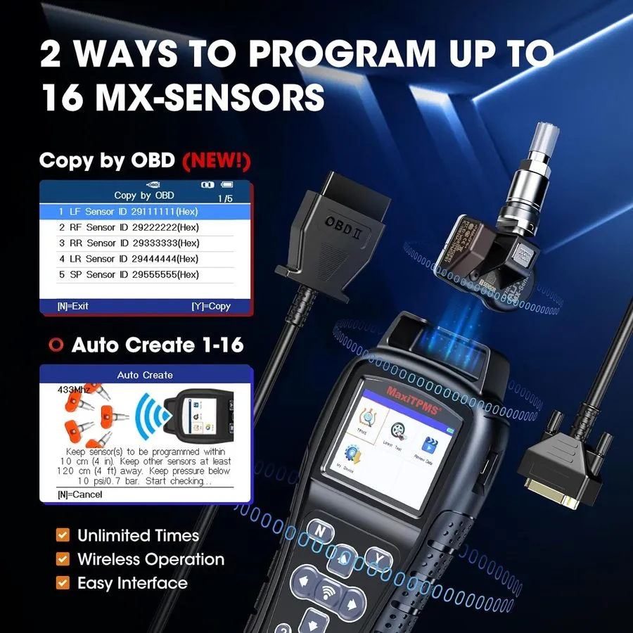 Диагностический сканер Autel MaxiTPMS TS408S as TS501 Relearn OBD Programmming D — фото лота 2