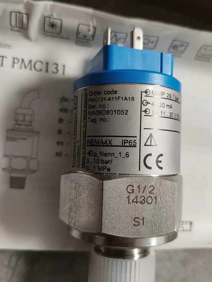 Датчик Endress+Hauser Cerabar T PMC131-A11F1A1S MWP 26.7 Bar