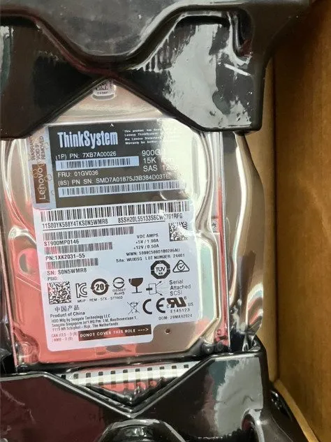 Сервер Lenovo 01GV035 01GV039 900GB 01GV036 2.5" SAS 15K 12G Server HDD Hard Dri