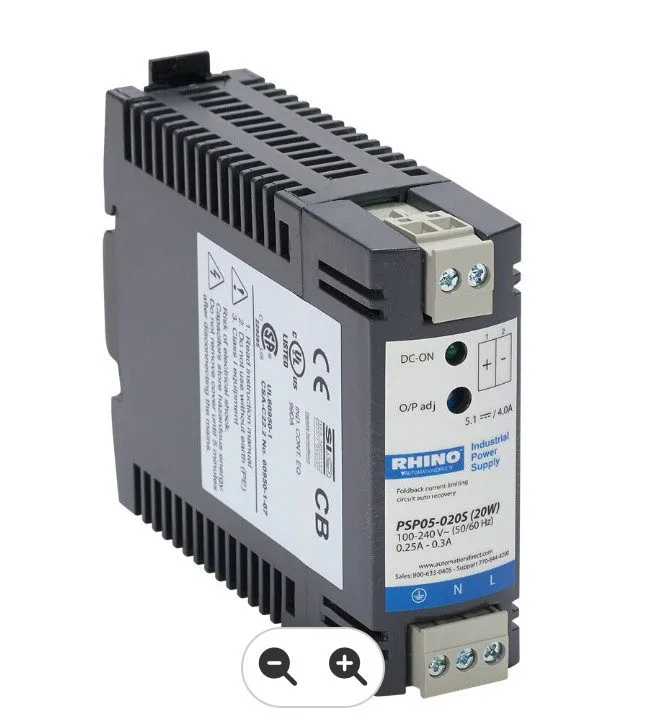 Блок питания RHINO SELECT PSP05-020S 5V 4A 20W Switching Power Supply DIN Rail 1 — фото лота 1
