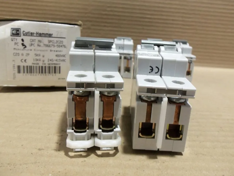 Автоматический выключатель BOX OF 6 CUTLER HAMMER SPCL2C20 C20 480V 2P SUPPLEMEN
