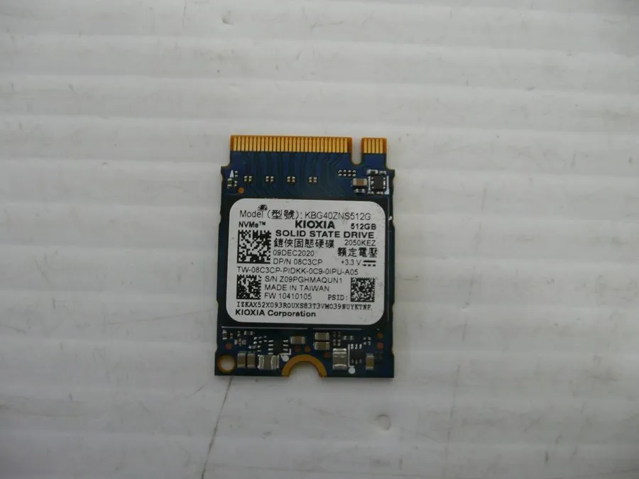 SSD-накопитель 512GB NVMe SSD M.2 2230 KIOXIA BG4 KBG40ZNS512G PCIe Gen3 Excelle