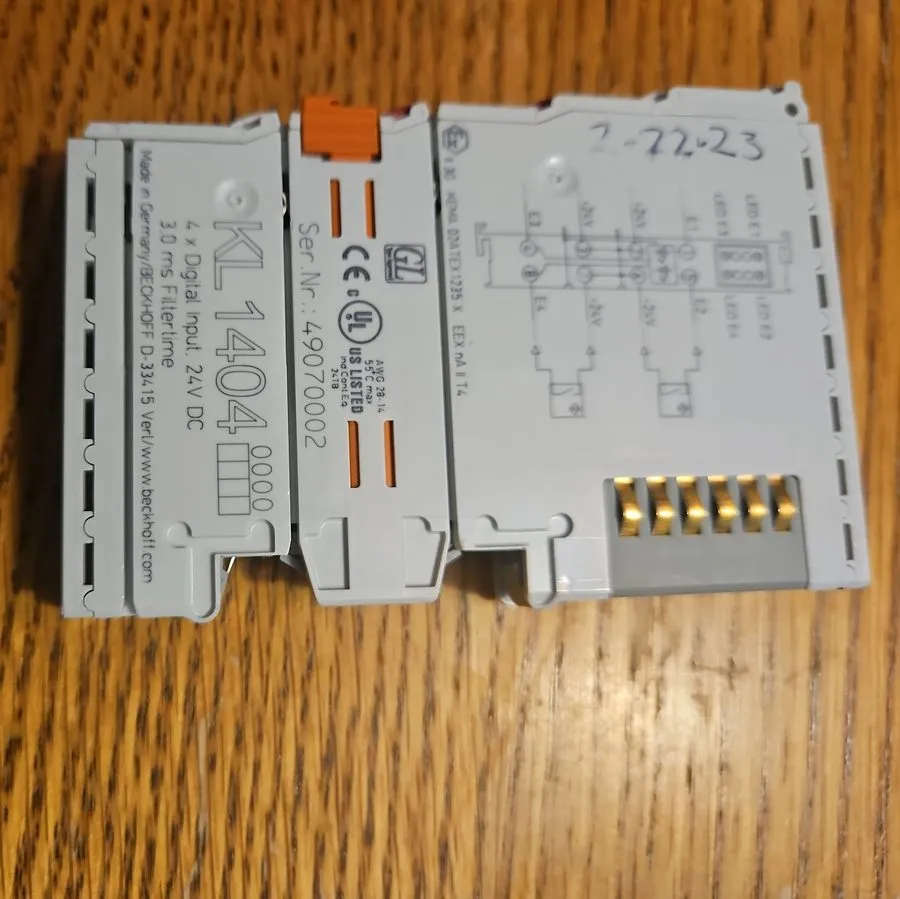 Модуль ввода-вывода Beckhoff KL1404 4x Digital Input 24V DC — фото лота 1