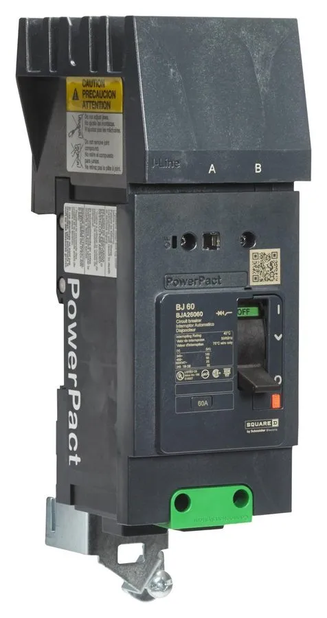 Автоматический выключатель PowerPact B Circuit Breaker 100A 2P 480V BDA261002 I- — фото лота 2