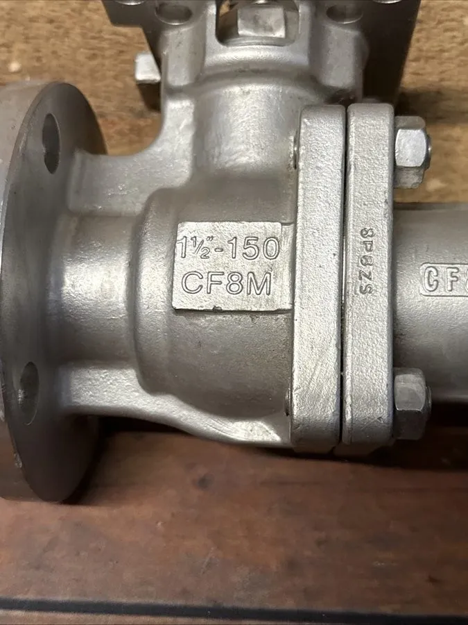 Клапан A-T Controls Flanged Ball Valve 1.5” 1-1/2” Carbon Steel, Stainless Ball  — фото лота 1