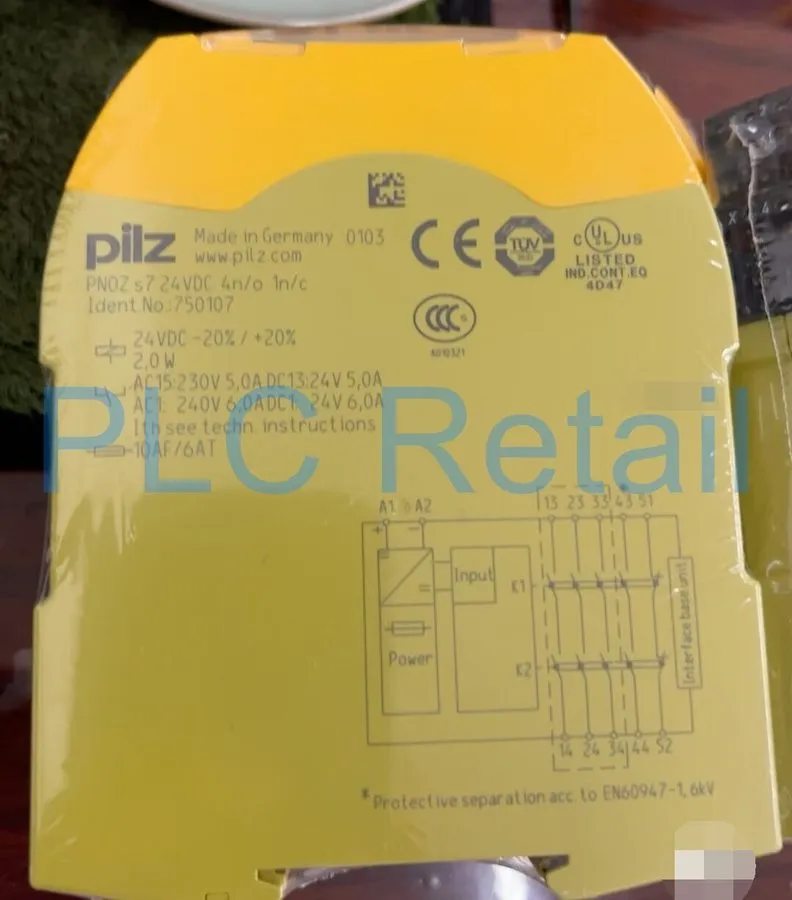 Реле безопасности PILZ Safety Relay PNOZ s7 24VDC 4n/o 1n/c 750107