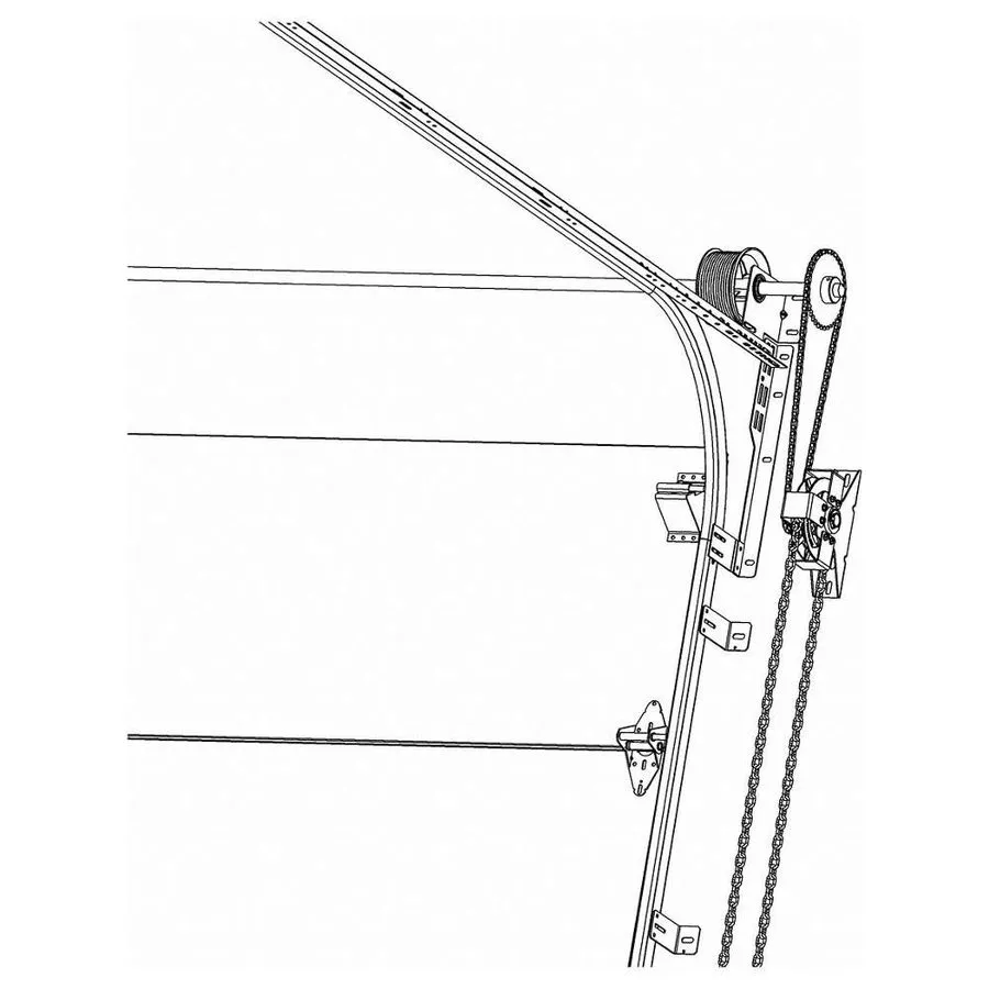 Таль AMERICAN GARAGE DOOR SUPPLY CH301HD-1 Chain Hoist, Manual, 15 ft to 18 ft 4 — фото лота 1