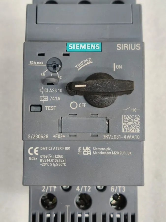 Автоматический выключатель Siemens 3RV2031-4WA10 Motor Protection Circuit Breake