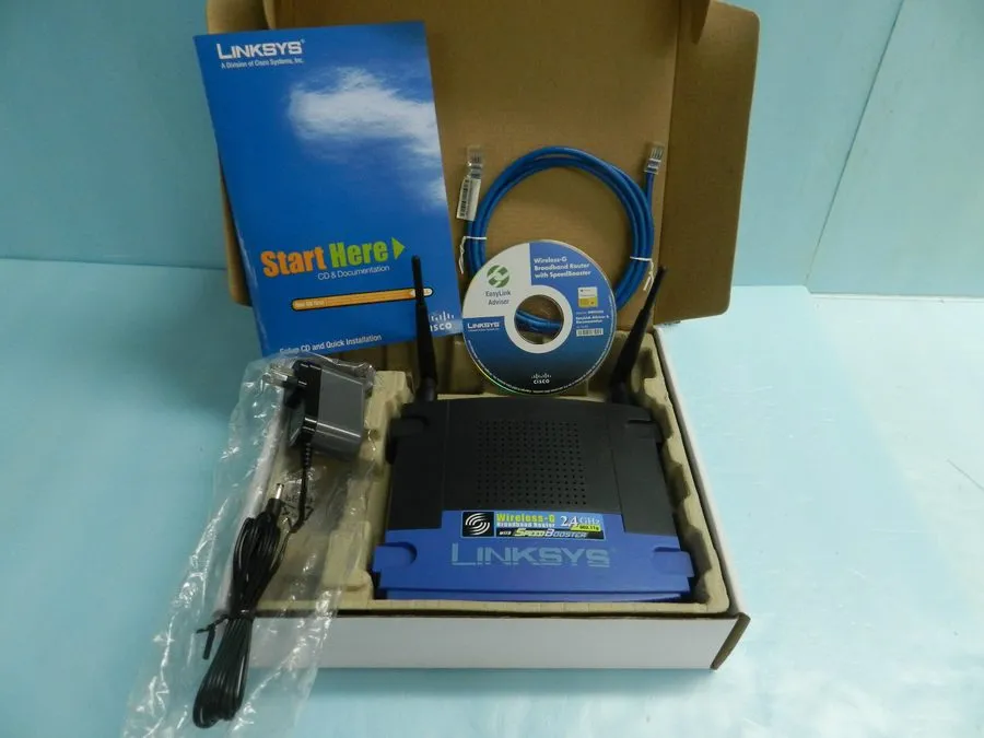Маршрутизатор Linksys WRT54GS 54 Mbps 4-Port 10/100 Wireless G Router v7