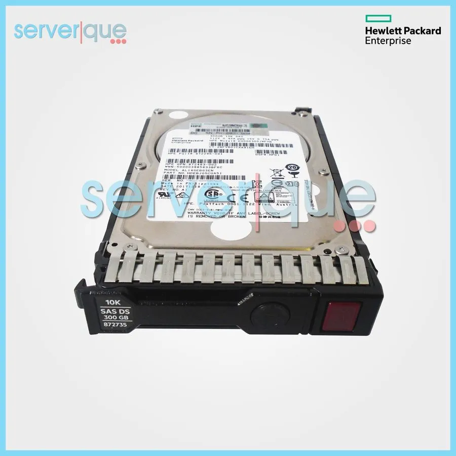 Жёсткий диск HPE 872475-B21 872735-001 SAS 10K SFF 300GB 12G 2.5" DC SC HDD Hard