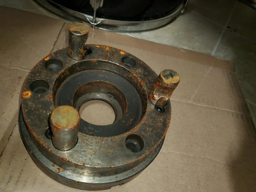Режущий инструмент BUCK 6.5" 3-Jaw Lathe Chuck lebond backing mount plate 1086a  — фото лота 1