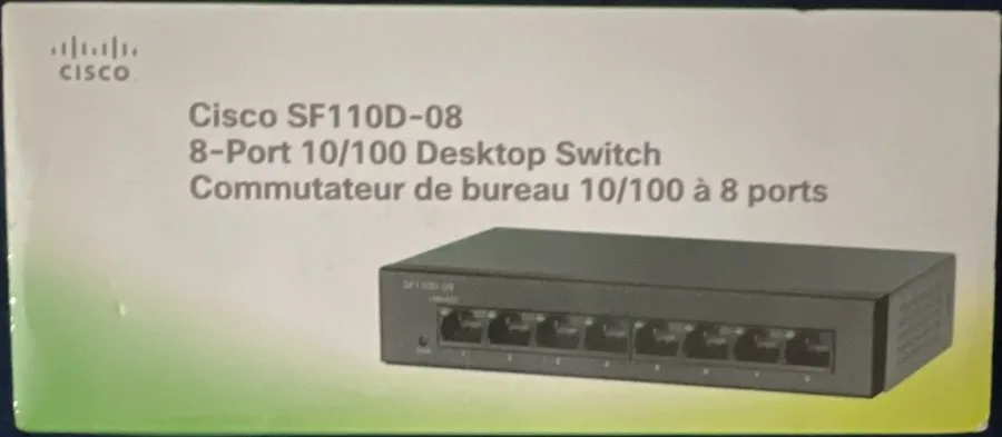 Коммутатор CISCO SF110D-08 8 Port 10 100 PoE Desktop Switch