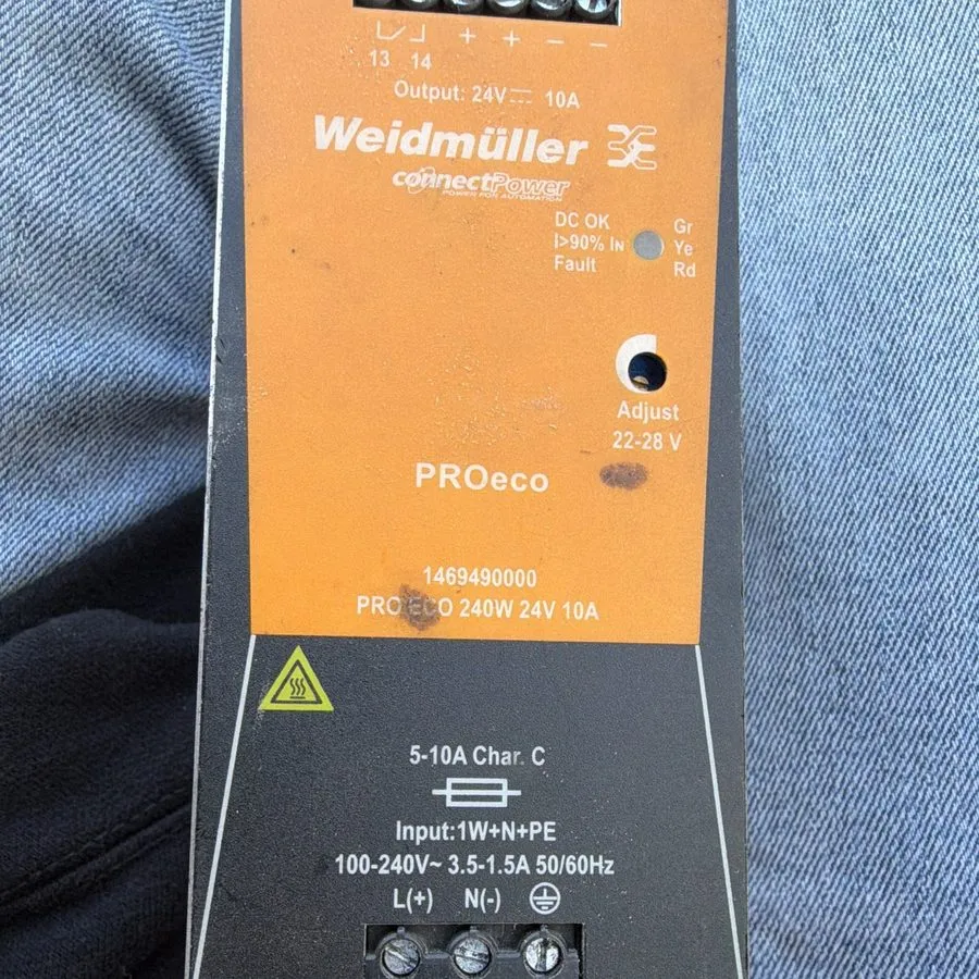 Блок питания Weidmüller PROeco 240W 24V 10A DIN Rail Power Supply 1469490000